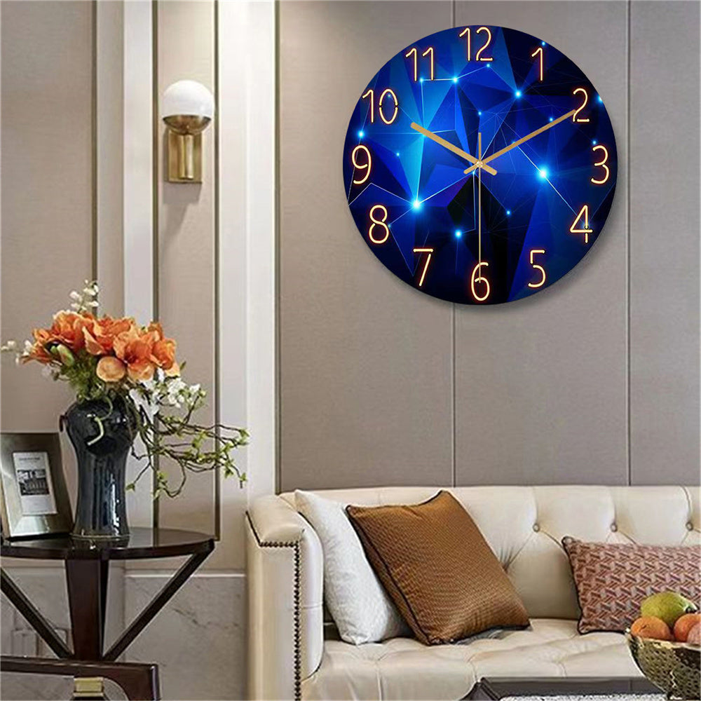Cosmic Constellation Glass Wall Clock