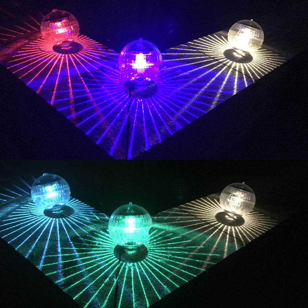 Solar Crackle Glass Ball Garden Light Decoration