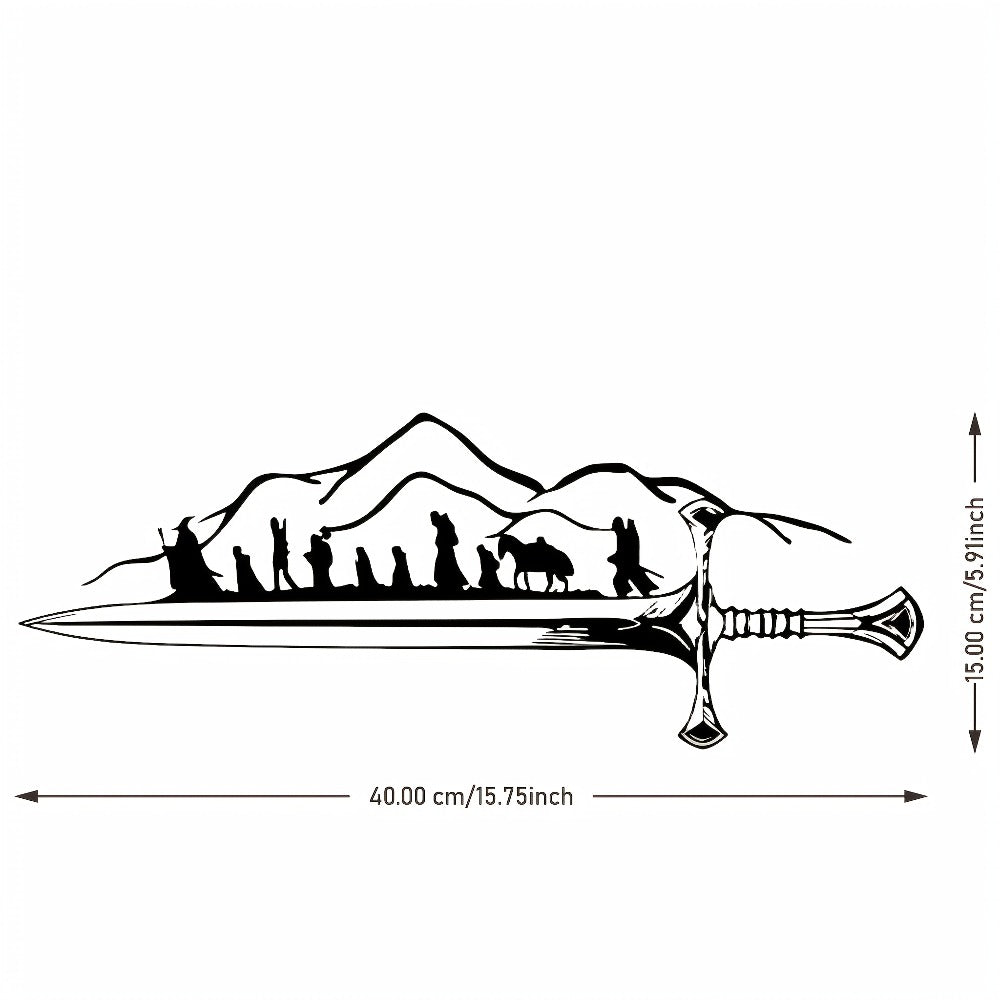 The Fellowship Sword Metal Wall Art