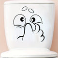 Oh No Face Toilet Lid Sticker
