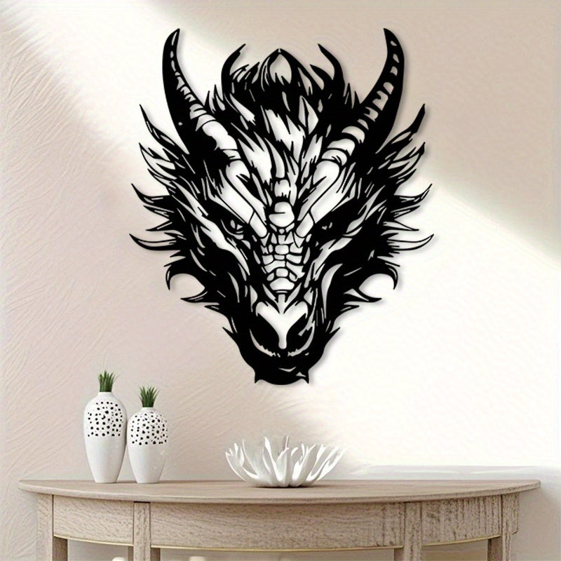 Dragon Head Metal Wall Art