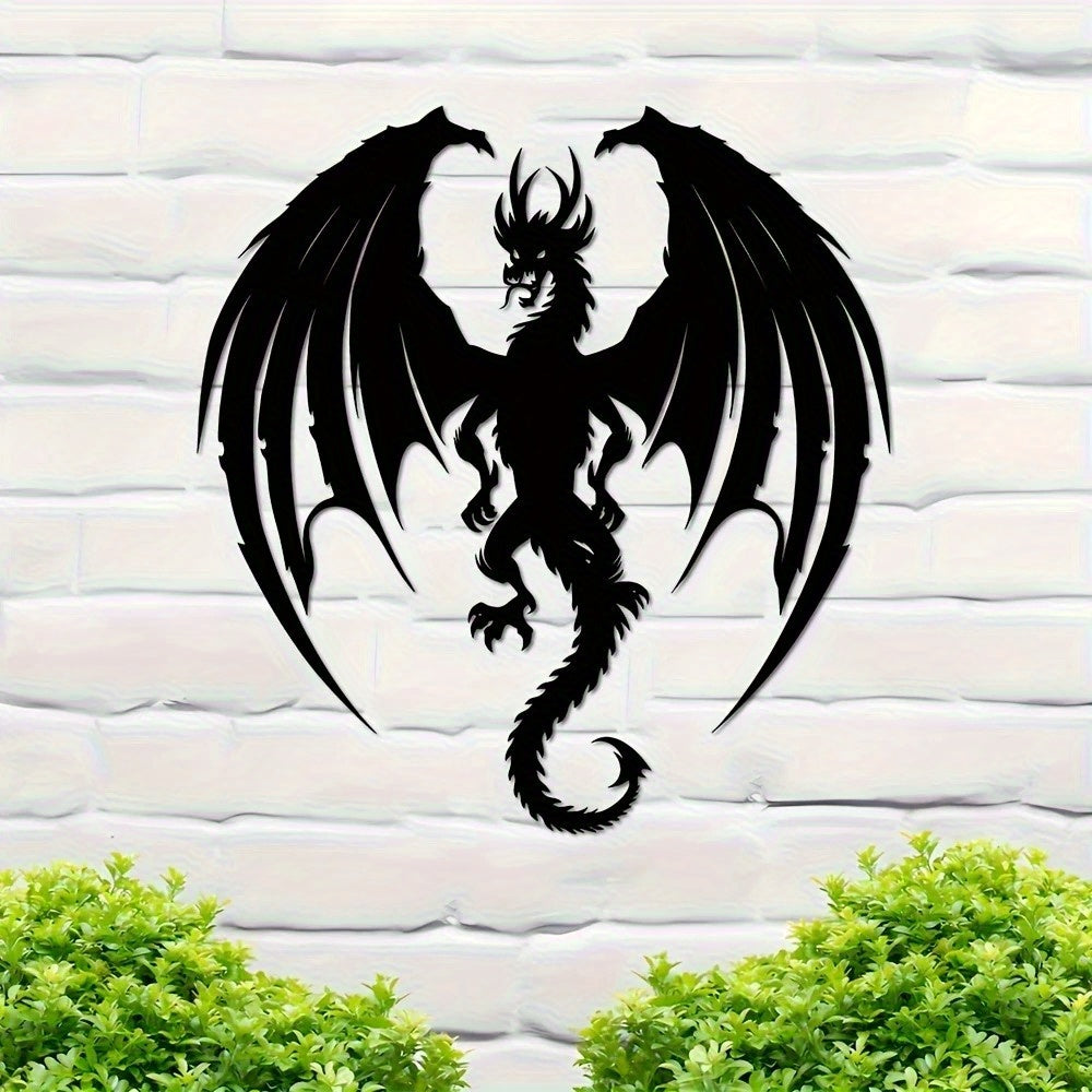 Nordic Dragon Metal Wall Art