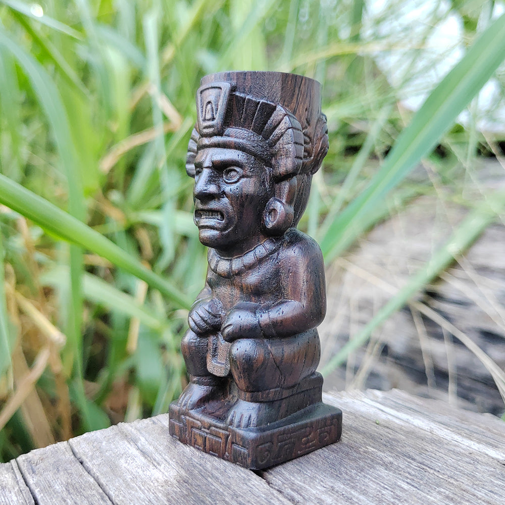 Maori Tribal Guardian Wooden Statue