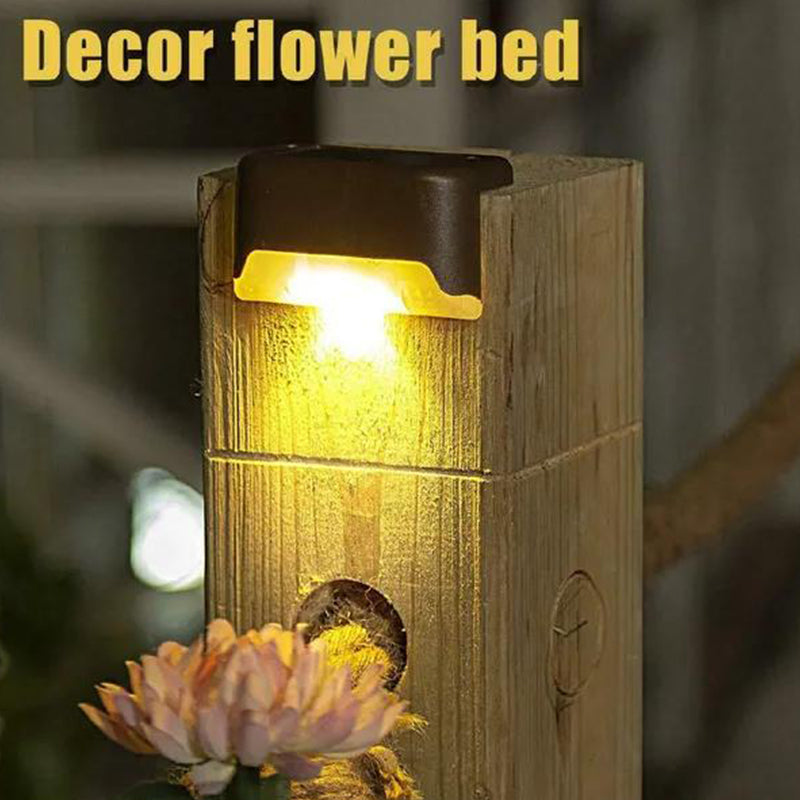 4 Pcs Solar LED Step Light Decoration
