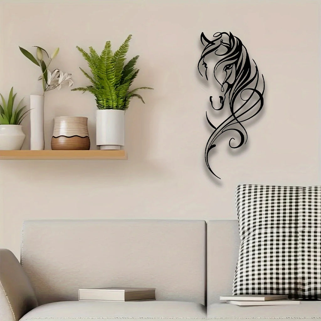 Crying Mare Metal Wall Art