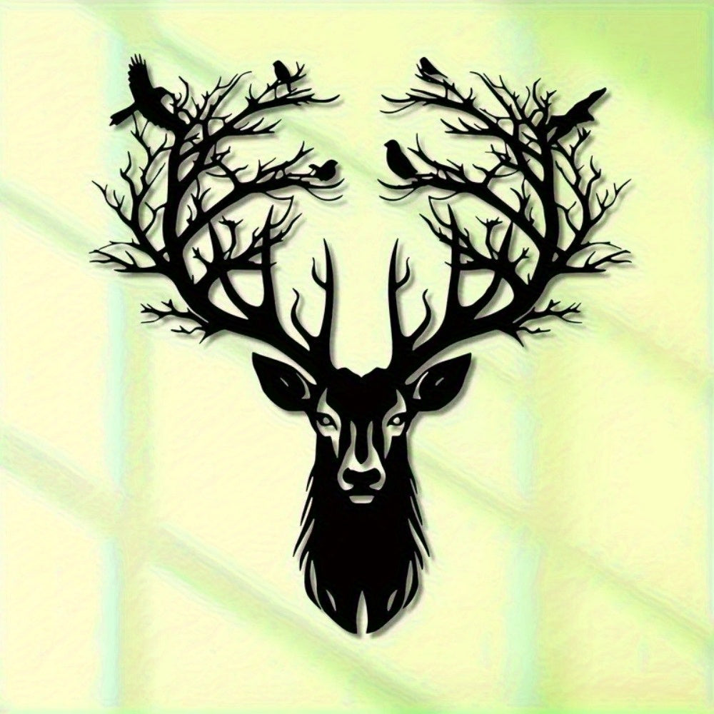 Forest Stag Silhouette Wall Art