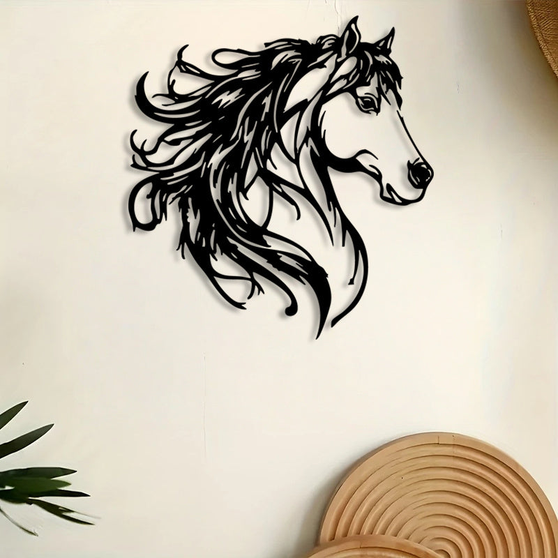 Elegant Stallion Metal Wall Art