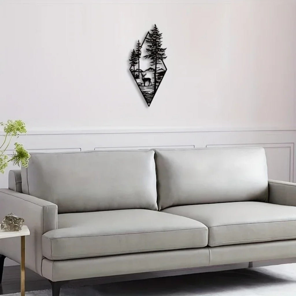 Mountain Forest Wildlife Wall Art