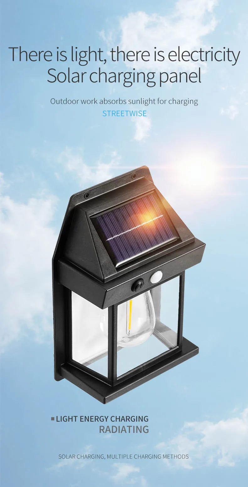 Solar Sensor Wall Lamp Decoration