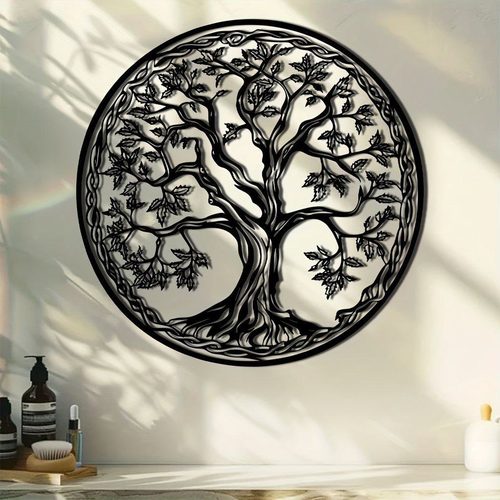 Ornate Tree of Life Metal Wall Art