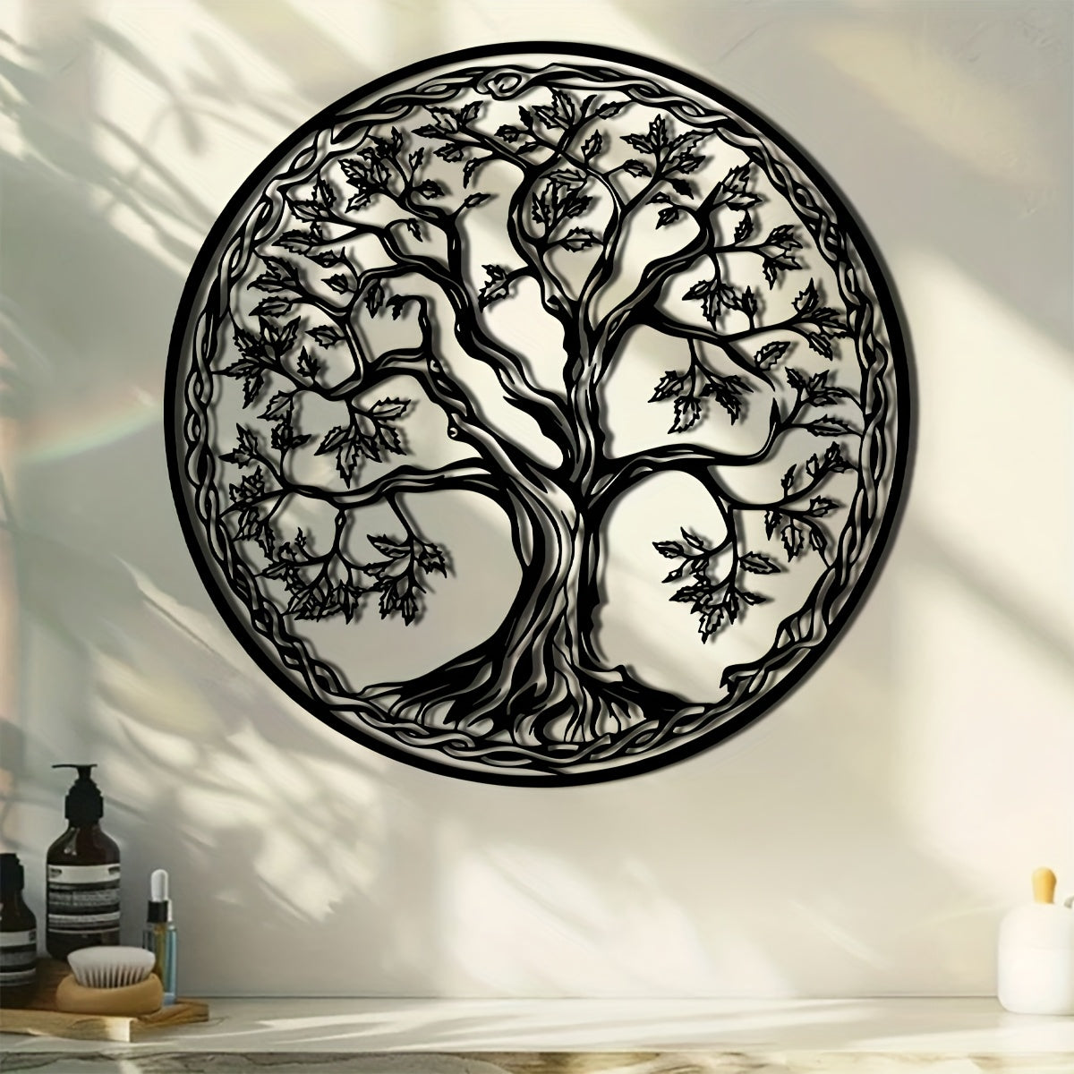 Ornate Tree of Life Metal Wall Art