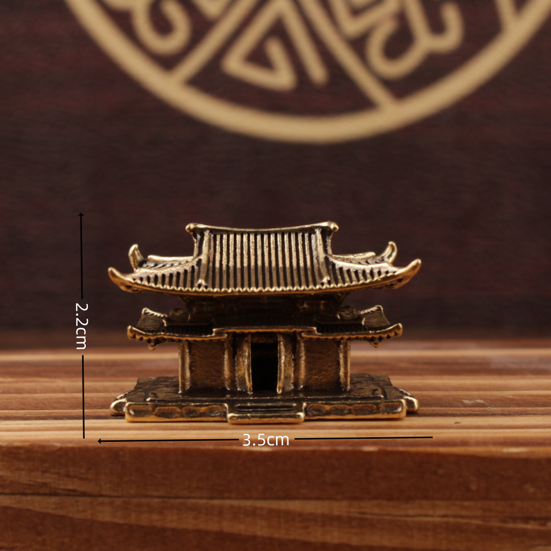 Feng Shui Miniature Temple Pavilion Sculpture
