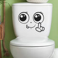 One Moment Please Toilet Sticker