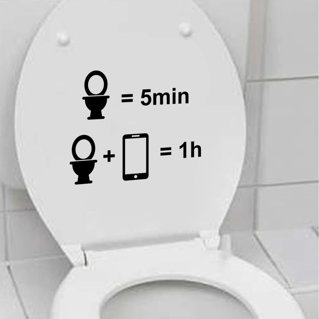 Toilet Math Funny Lid Sticker