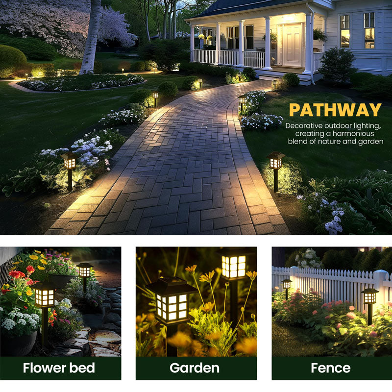 Solar Japanese Lantern Pathway Light Decoration
