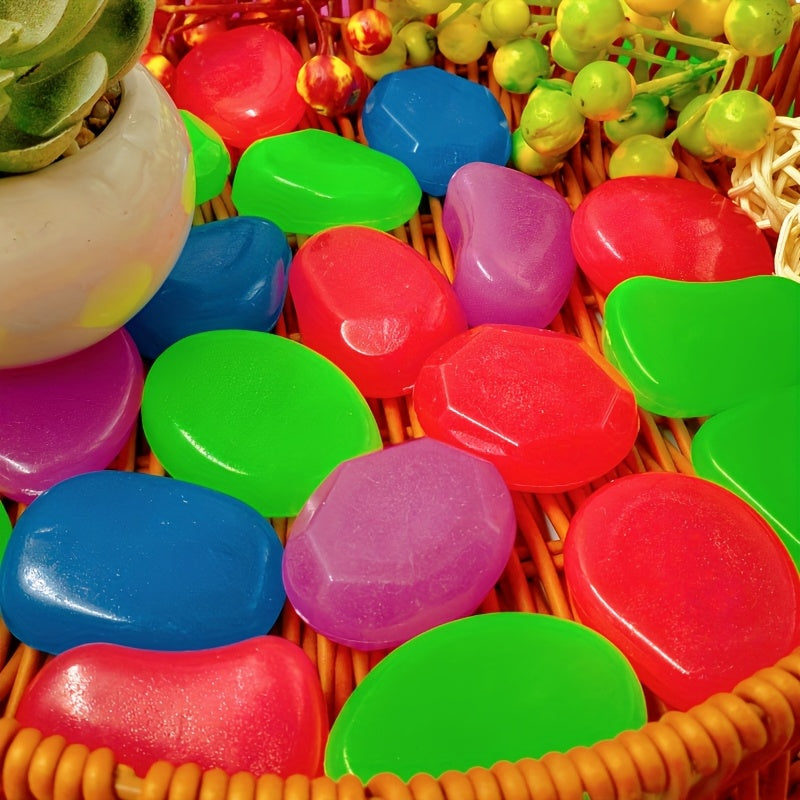 20PCS Large Glow Pebbles Garden Decoration