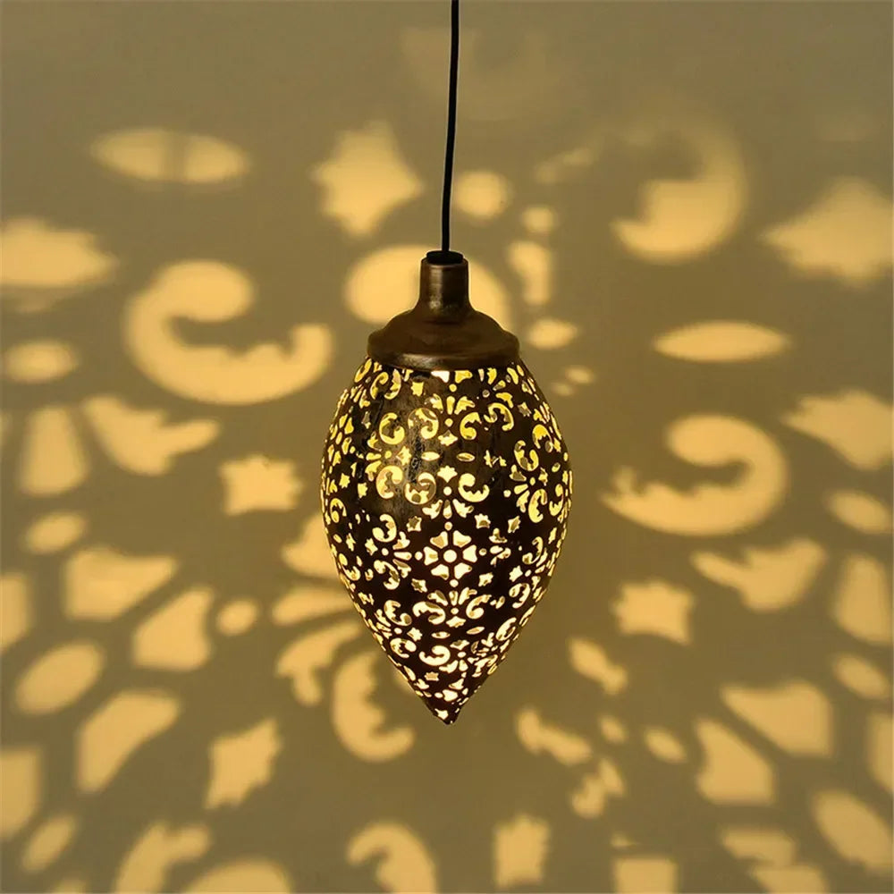 Solar Hanging Pattern Lantern Garden Decoration