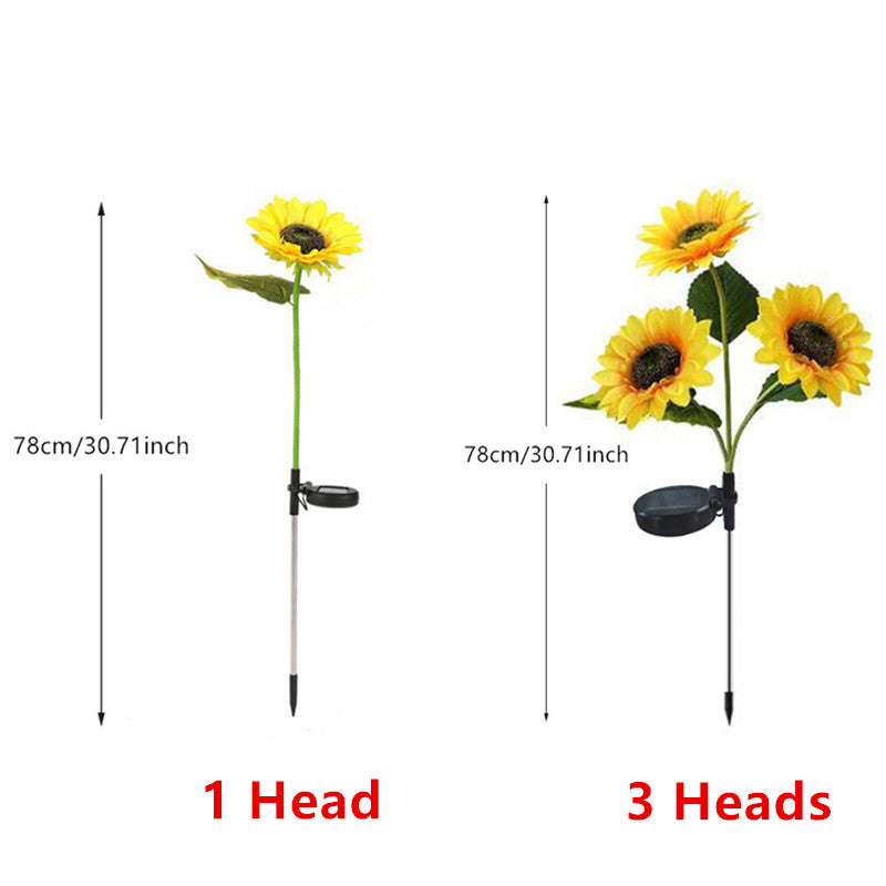 Solar Sunflower Garden Light Decoration