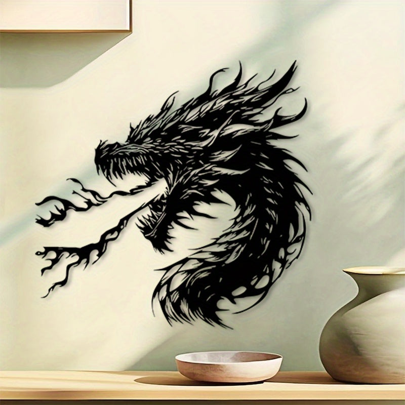 Fierce Dragon Metal Wall Art