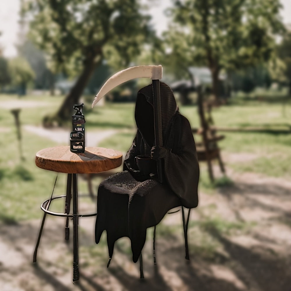 The Reaper's Tea Time Statue