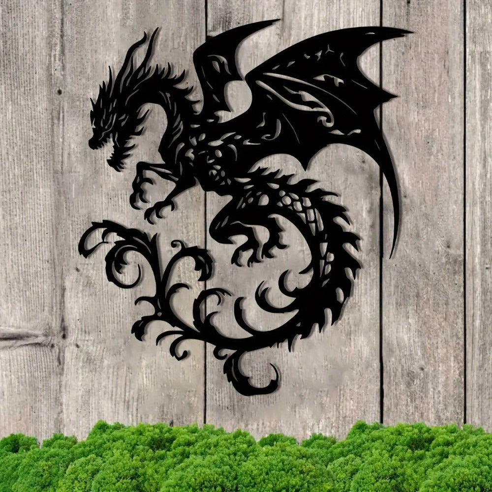 Ornamental Dragon Metal Wall Art