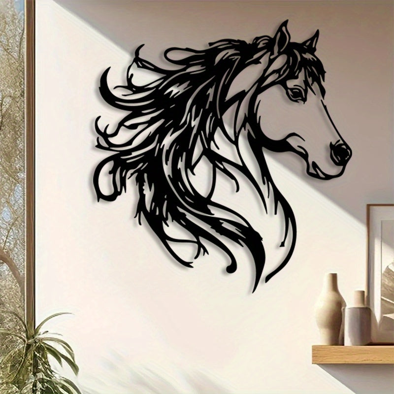 Elegant Stallion Metal Wall Art