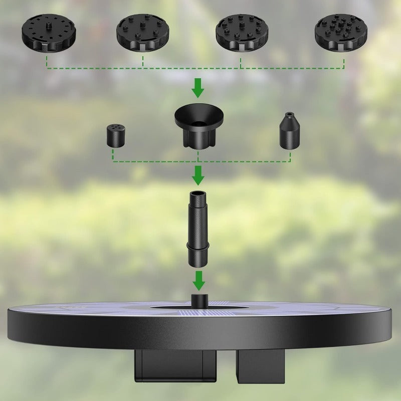 Autonomous Solar Fountain Decoration