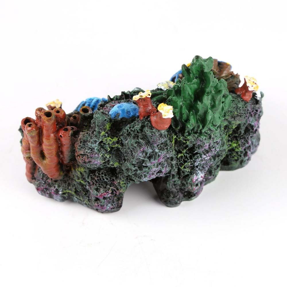 Colorful Coral Reef Cave Aquarium Ornament