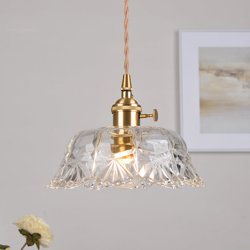 Nordic Crystal Cut Glass LED Pendant Light