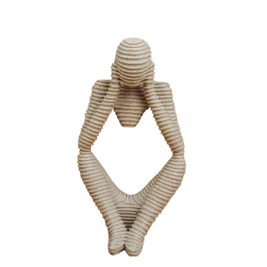 Abstract Thinking Figure Sculpture
