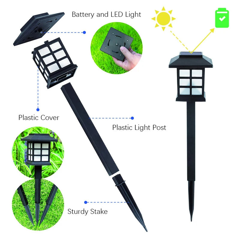 Solar Japanese Lantern Pathway Light Decoration