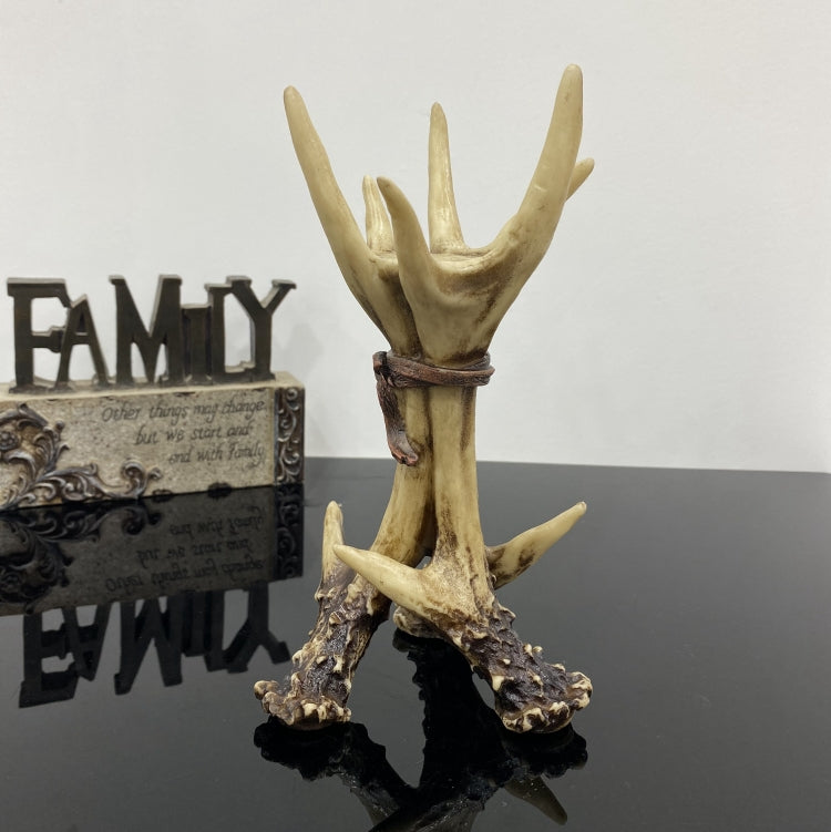 Deer Antlers Candlestick Holder