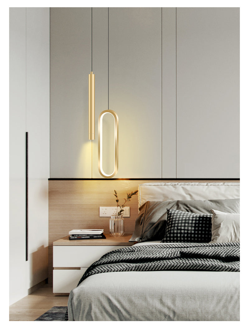 Nordic Oval Loop LED Pendant Light
