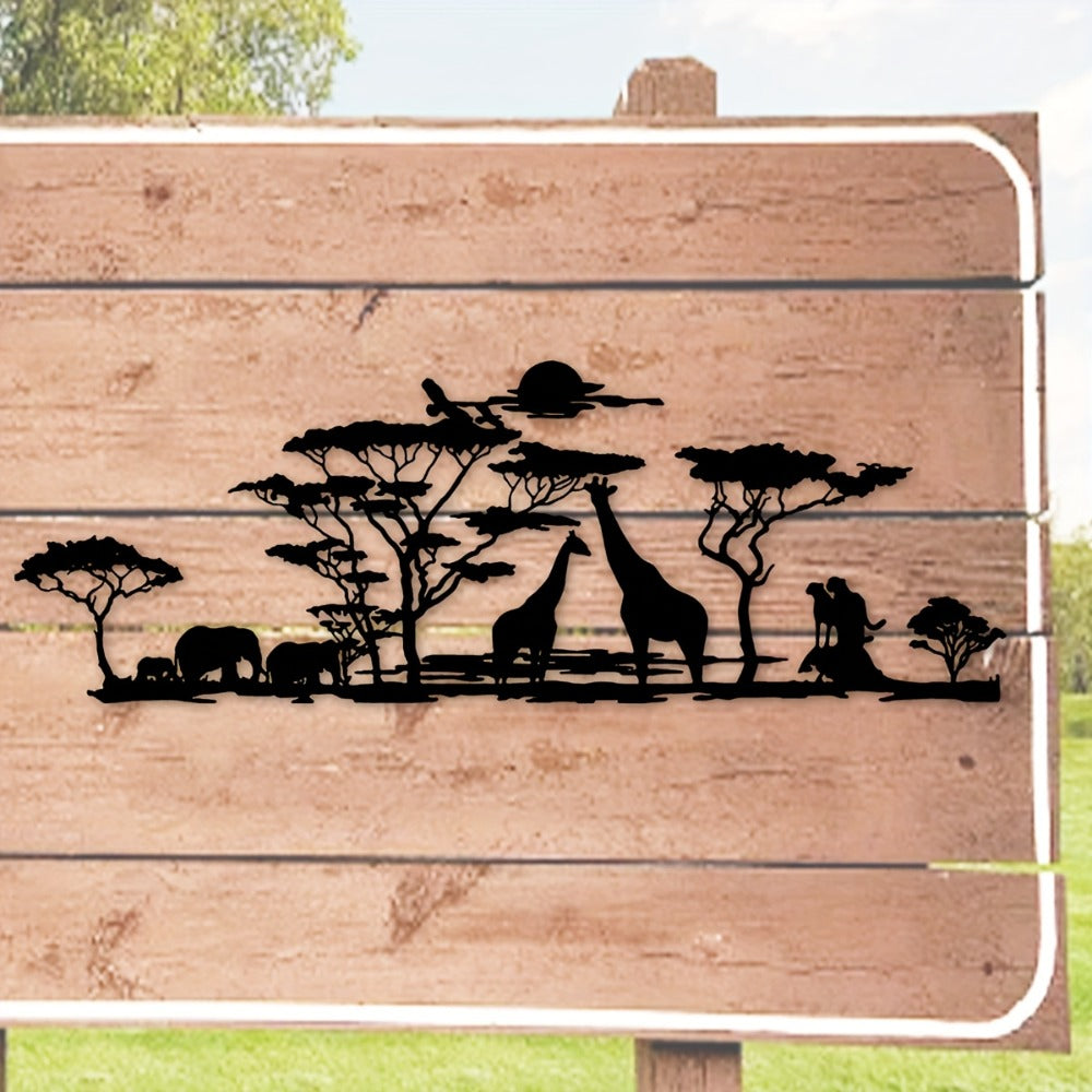 Savanna Sunset Metal Wall Art