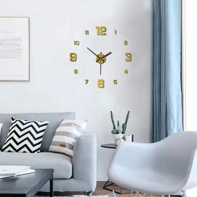 Frameless Oversized DIY Wall Clock
