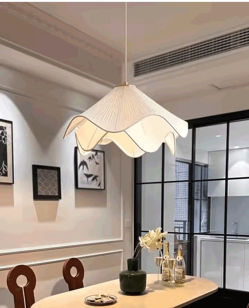 Nordic Petal Fabric LED Pendant Light