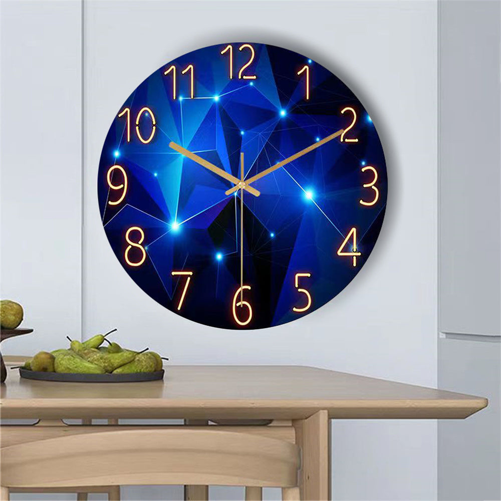 Cosmic Constellation Glass Wall Clock