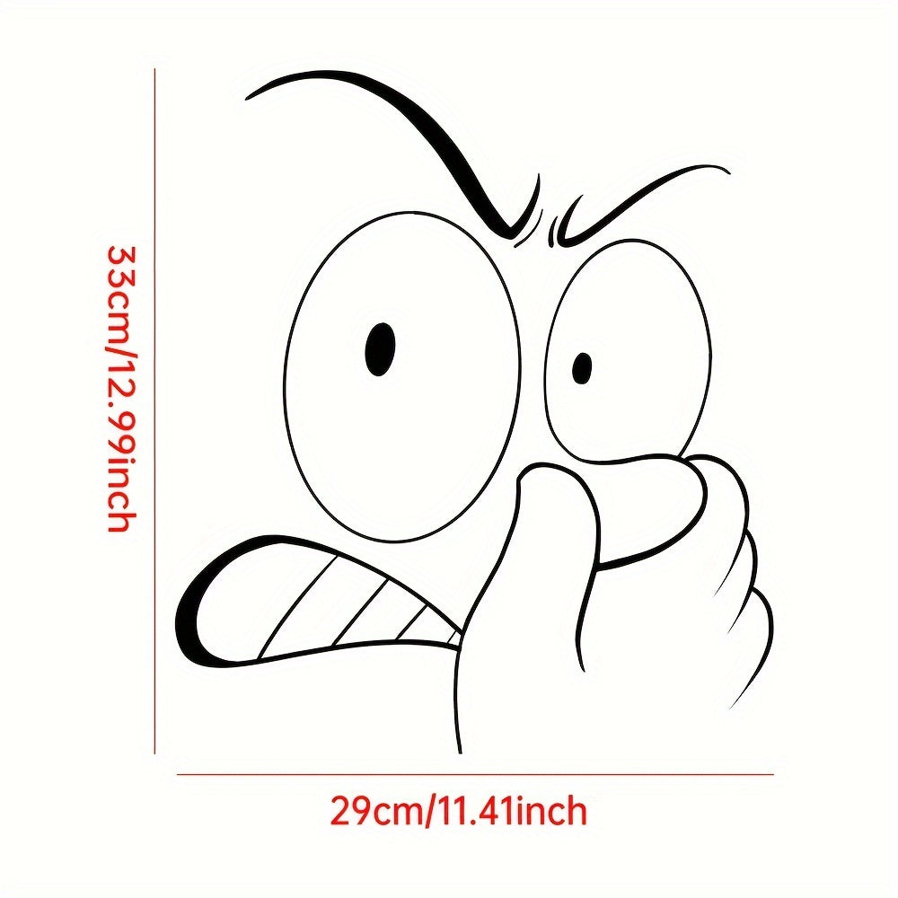 Grumpy Face Toilet Lid Sticker