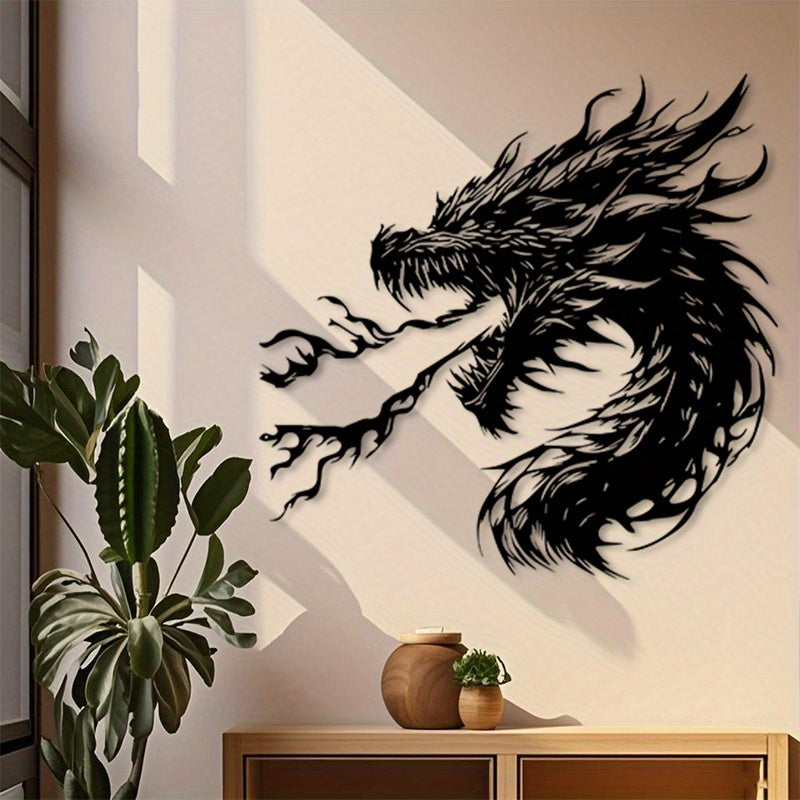 Fierce Dragon Metal Wall Art
