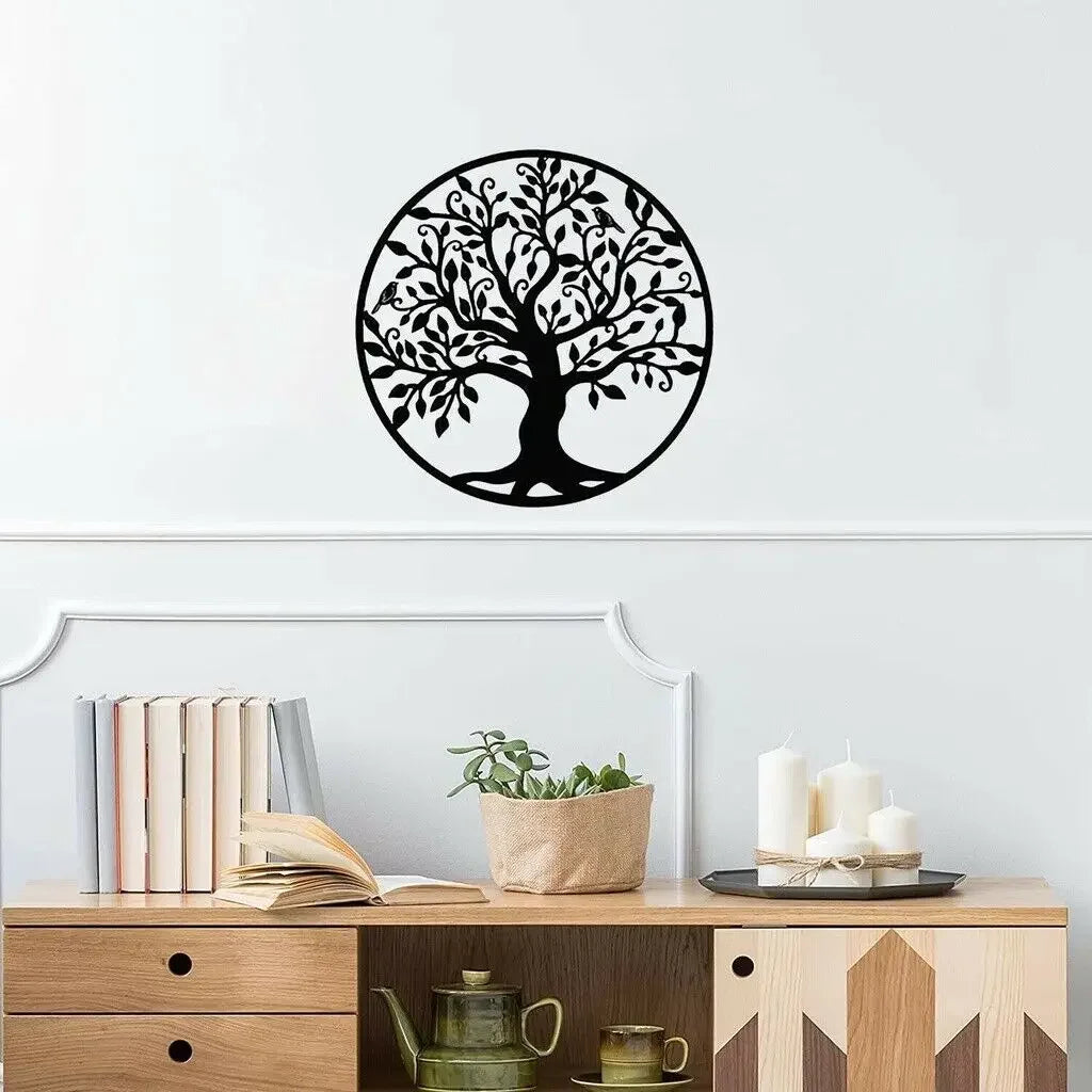 Circular Tree of Life Metal Wall Art