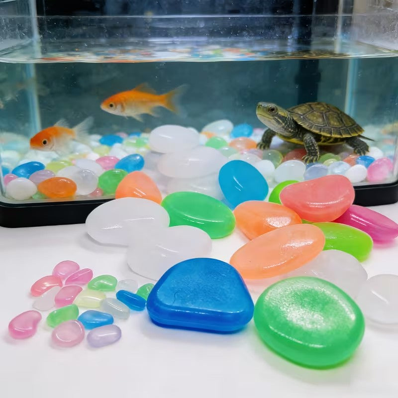 20PCS Large Glow Pebbles Garden Decoration