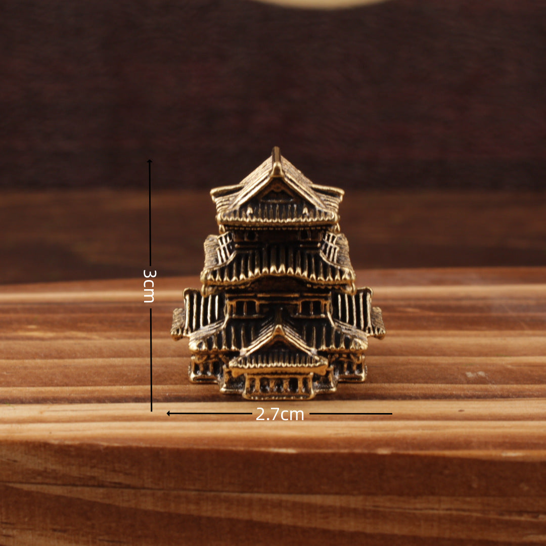 Feng Shui Miniature Temple Pavilion Sculpture