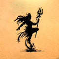 Shiva Nataraja Silhouette Metal Wall Art