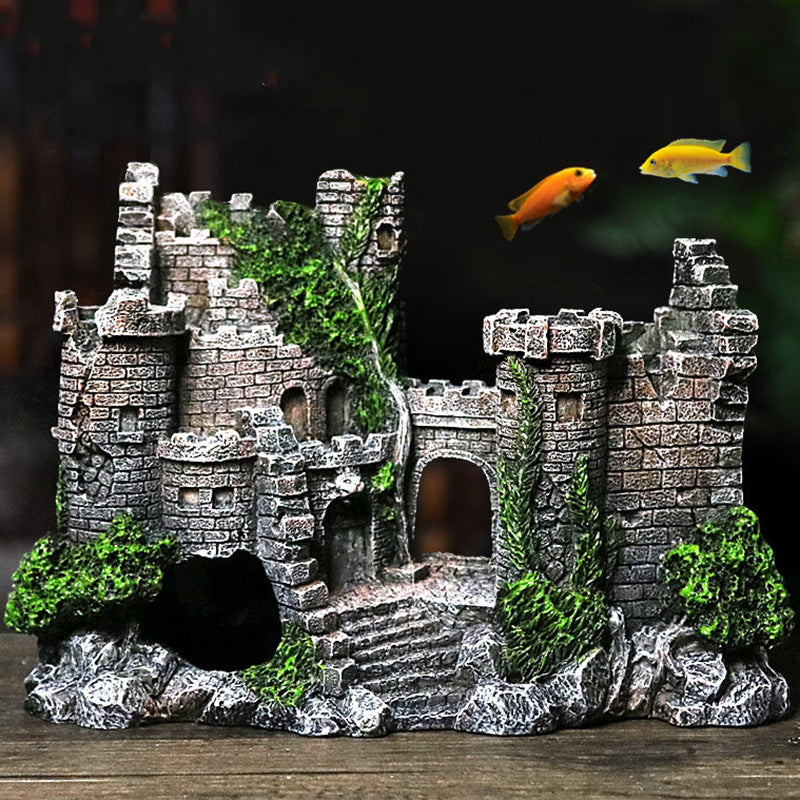 Ancient Ruins Castle Aquarium Ornament