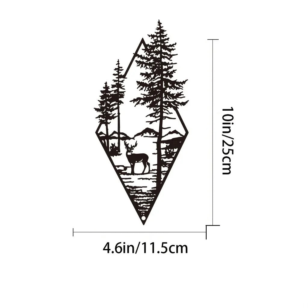 Mountain Forest Wildlife Wall Art