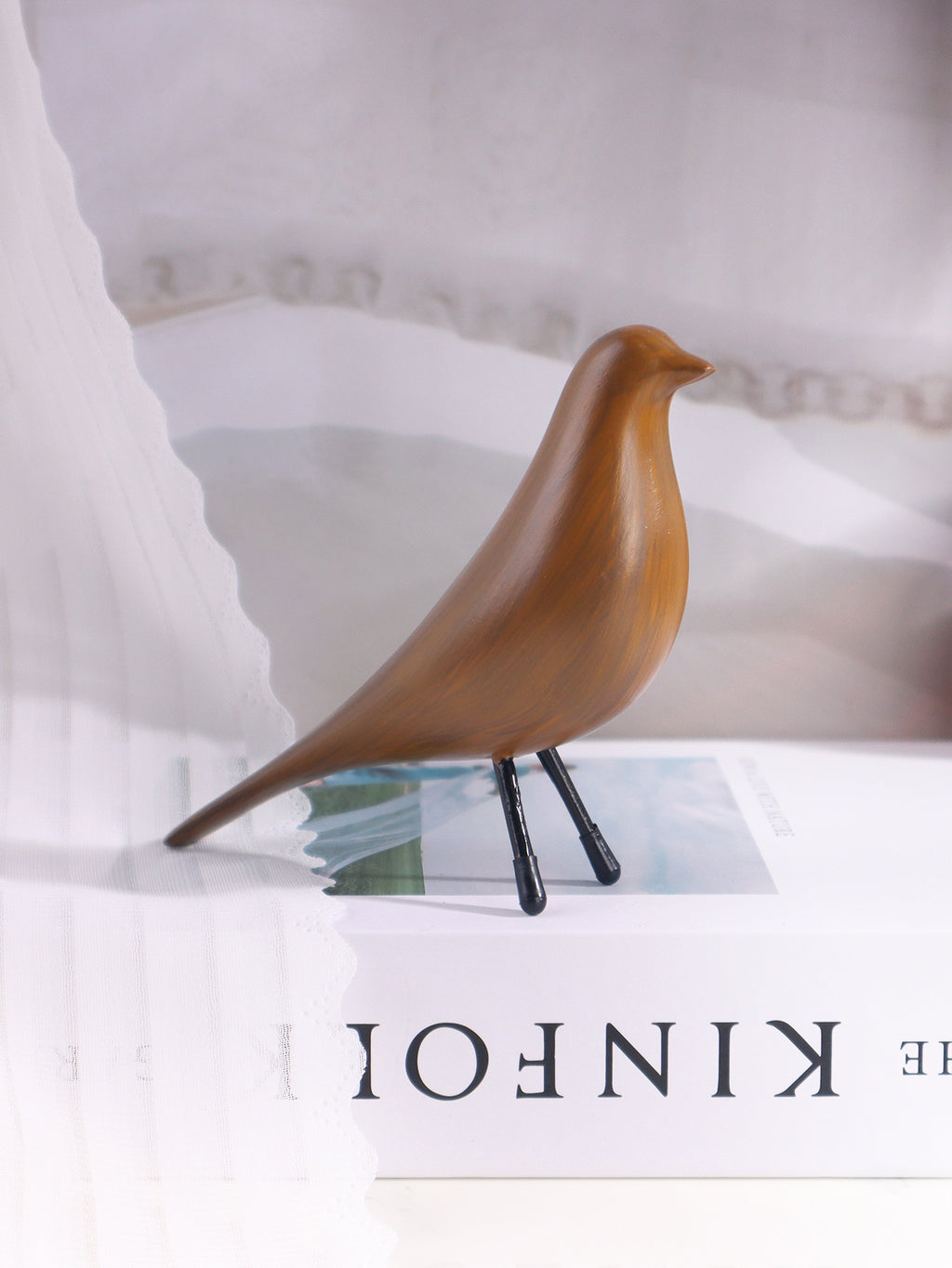 Modern Nordic Bird Sculpture