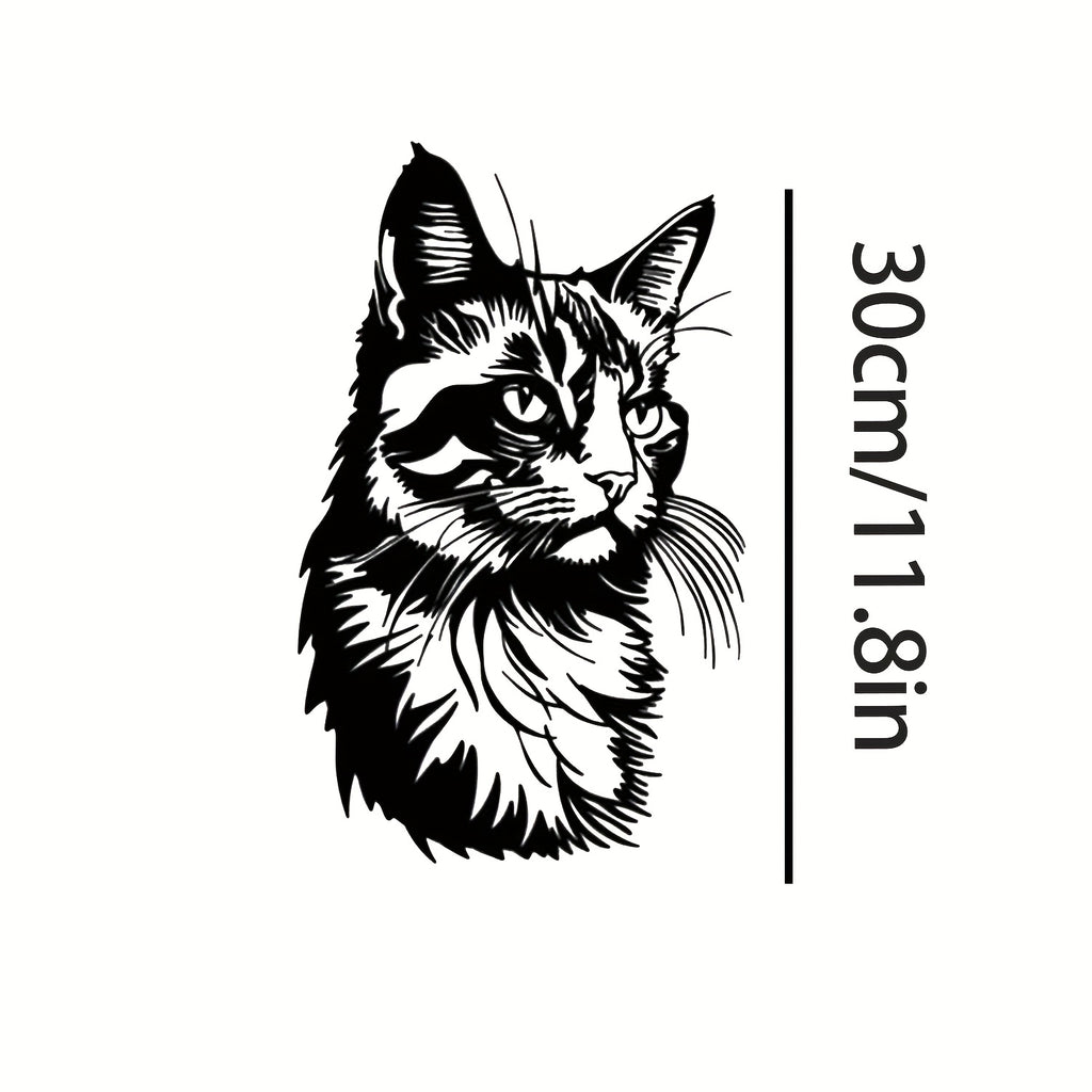 Majestic Cat Portrait Metal Wall Art