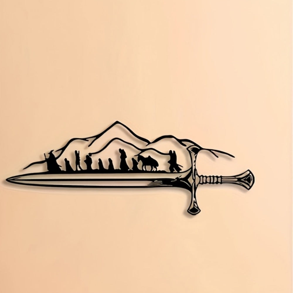 The Fellowship Sword Metal Wall Art