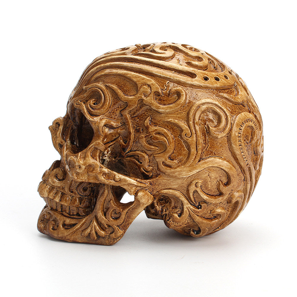 Ornamental Viking Skull Sculpture