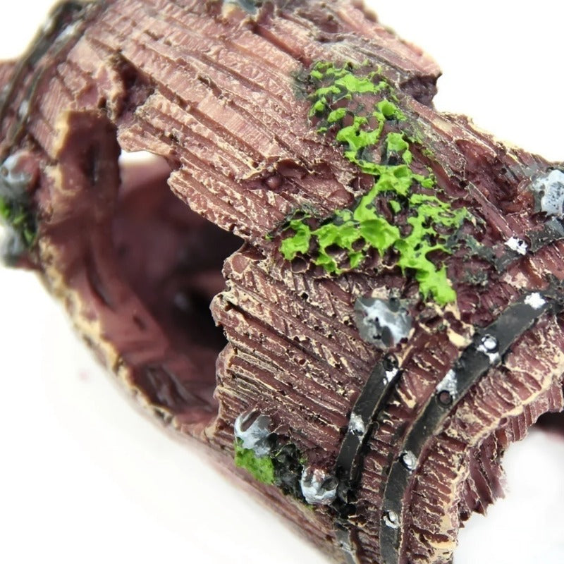 Hollow Barrel Aquarium Ornament